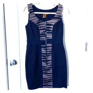 Ali Ro front zippered sleeveless dress